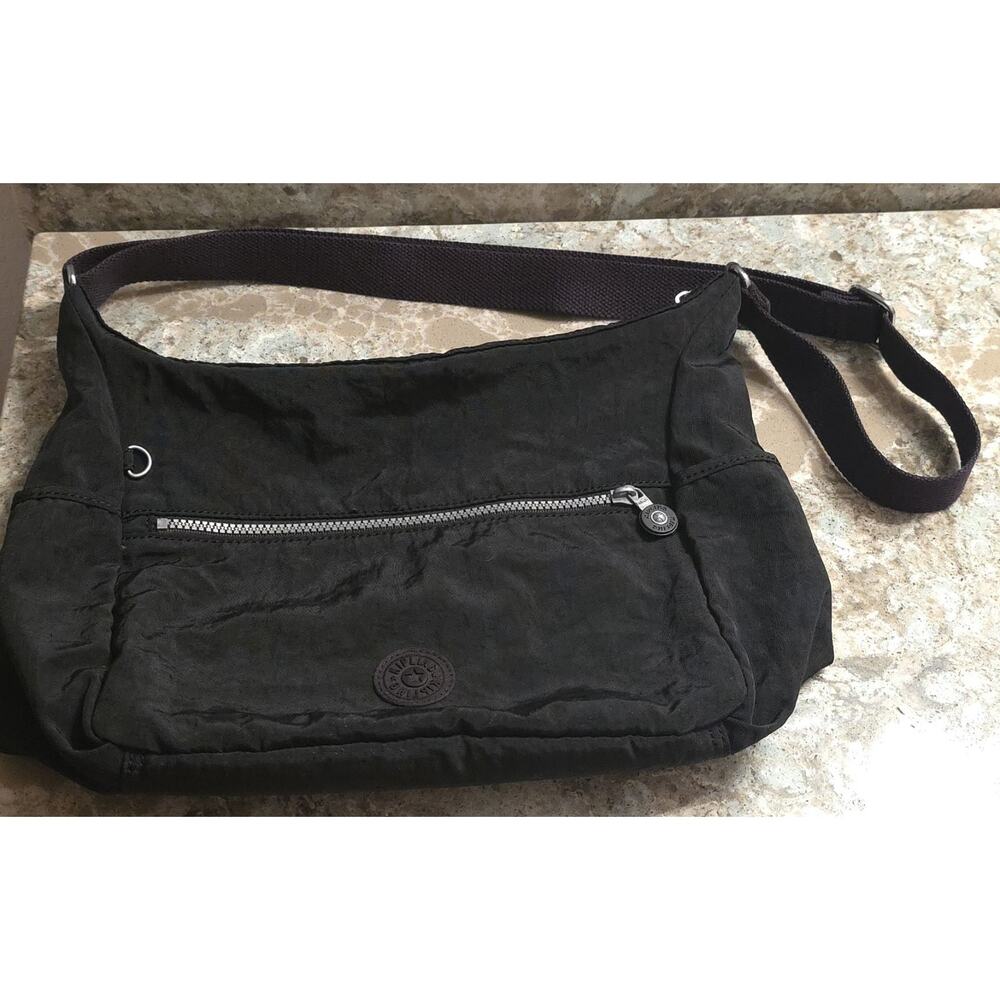 Kipling Crossbody Bag - BLACK - Nylon Lightweight Everyday Travel Purse